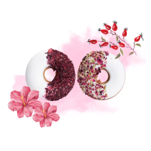 Donuts with Pink Cornflower + Red Cornflower - Candy Horse